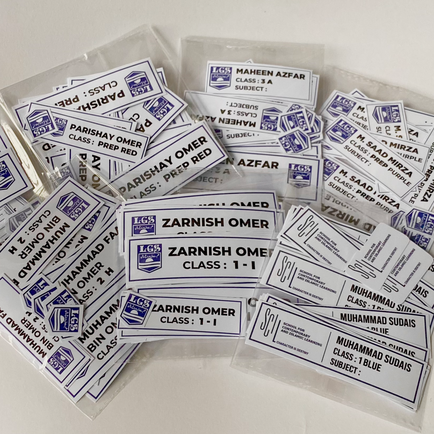 School Labels Customised - 25